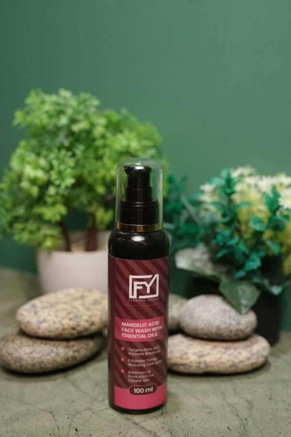 Youth Mandelic Acid Face Wash bottle with essential oils