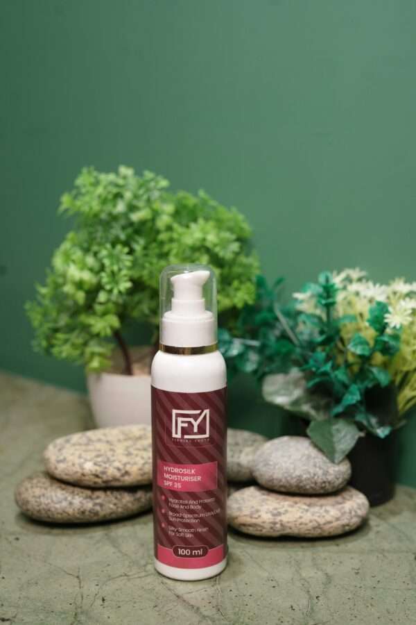 Hydro Silk Moisturizer SPF 35 by Finding Youth with aloe and collagen