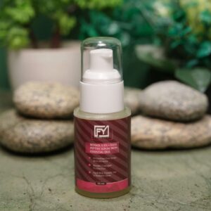 Youth Retinol 0.5% + Dual Peptide Serum bottle with essential oils