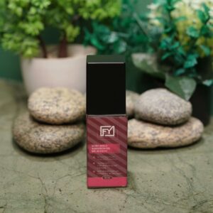 Applying lightweight sunscreen gel on face